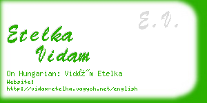 etelka vidam business card